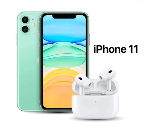 Celular Reacondicionado iPhone 11 + AirPods Pro 2da Generación AAA