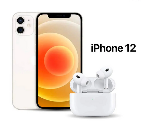 Celular Reacondicionado iPhone 12 + AirPods Pro 2da Generación AAA