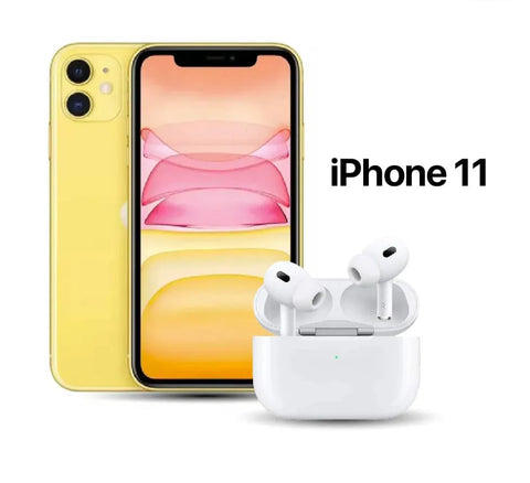 Celular Reacondicionado iPhone 11 + AirPods Pro 2da Generación AAA