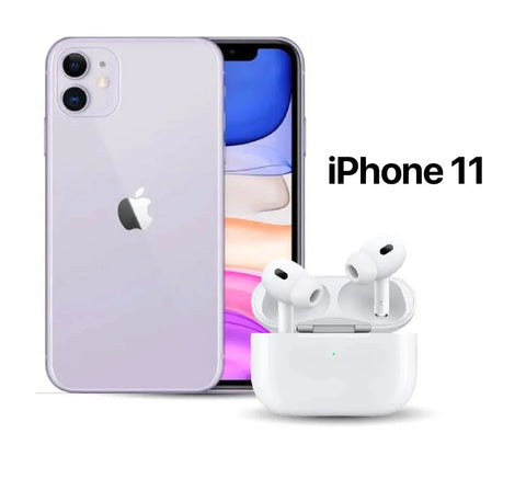 Celular Reacondicionado iPhone 11 + AirPods Pro 2da Generación AAA