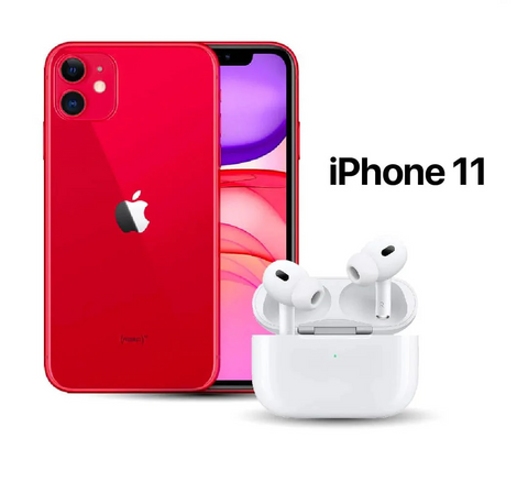 Celular Reacondicionado iPhone 11 + AirPods Pro 2da Generación AAA