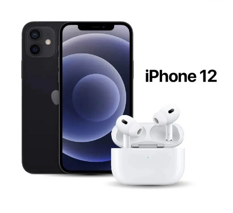Celular Reacondicionado iPhone 12 + AirPods Pro 2da Generación AAA